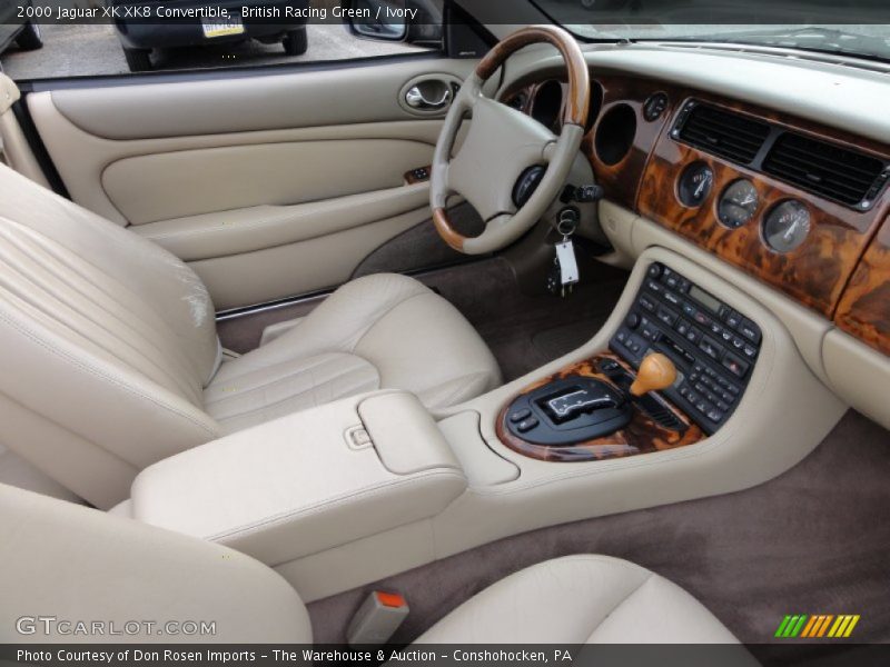 British Racing Green / Ivory 2000 Jaguar XK XK8 Convertible