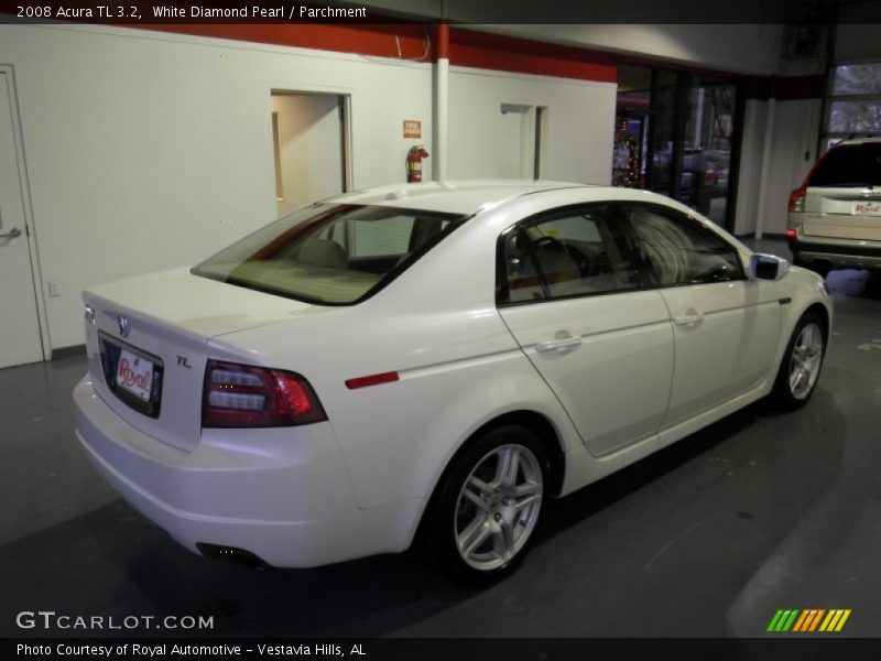 White Diamond Pearl / Parchment 2008 Acura TL 3.2
