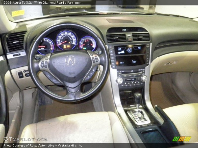 White Diamond Pearl / Parchment 2008 Acura TL 3.2