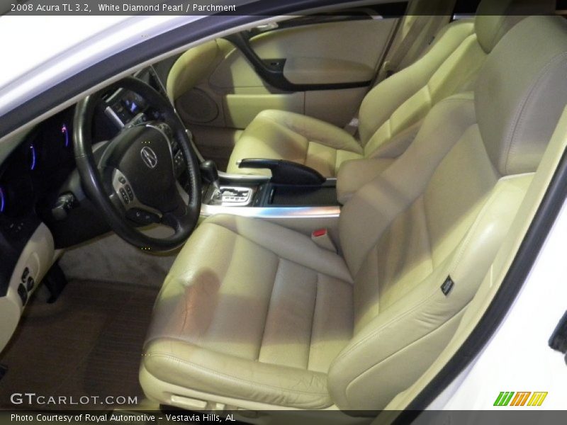 White Diamond Pearl / Parchment 2008 Acura TL 3.2