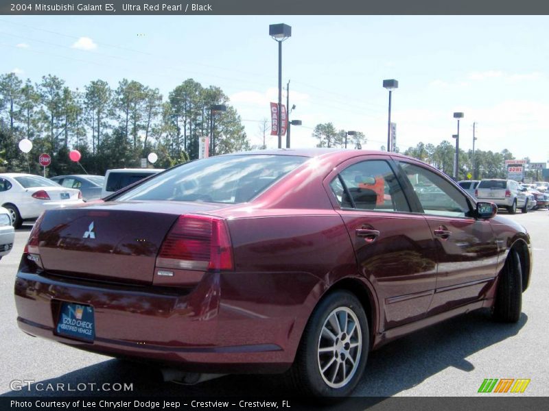 Ultra Red Pearl / Black 2004 Mitsubishi Galant ES
