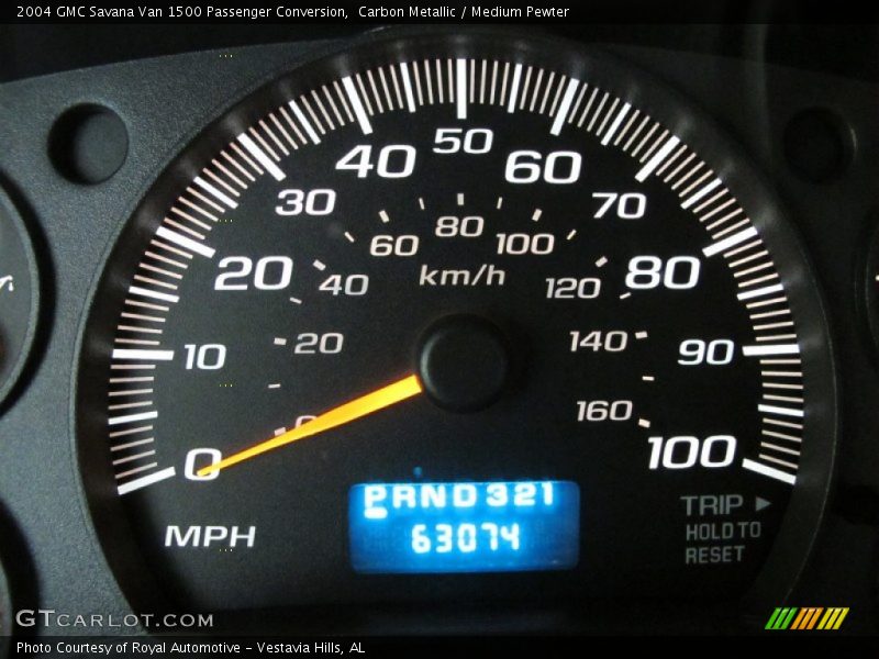 Carbon Metallic / Medium Pewter 2004 GMC Savana Van 1500 Passenger Conversion