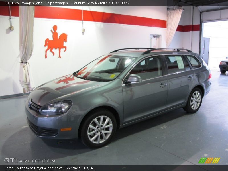 Platinum Gray Metallic / Titan Black 2011 Volkswagen Jetta SE SportWagen