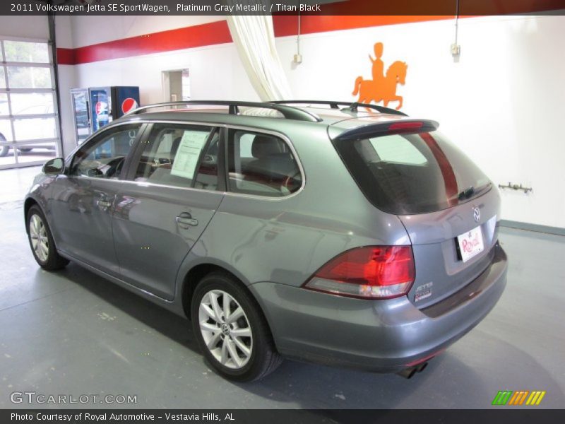 Platinum Gray Metallic / Titan Black 2011 Volkswagen Jetta SE SportWagen