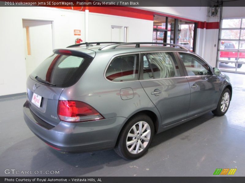 Platinum Gray Metallic / Titan Black 2011 Volkswagen Jetta SE SportWagen