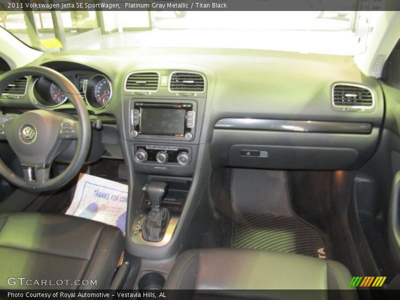Platinum Gray Metallic / Titan Black 2011 Volkswagen Jetta SE SportWagen