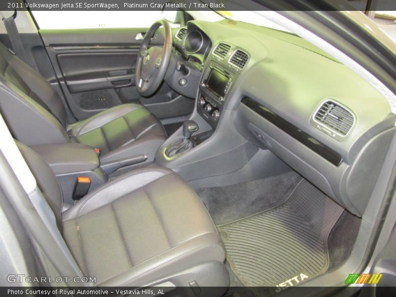 Platinum Gray Metallic / Titan Black 2011 Volkswagen Jetta SE SportWagen