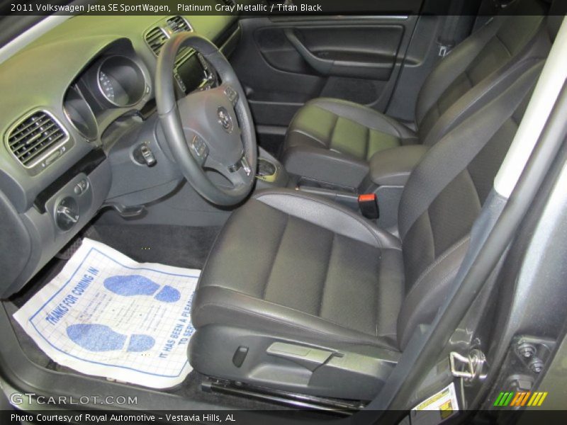 Platinum Gray Metallic / Titan Black 2011 Volkswagen Jetta SE SportWagen