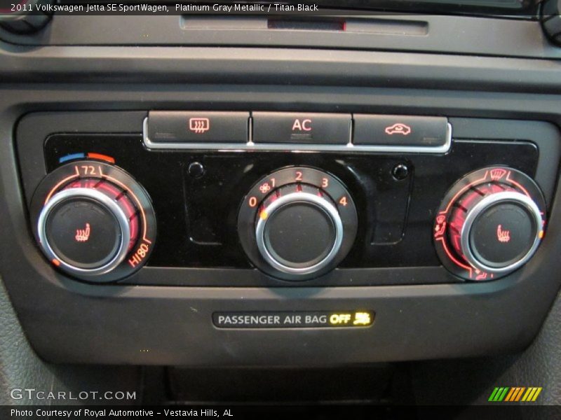 Platinum Gray Metallic / Titan Black 2011 Volkswagen Jetta SE SportWagen