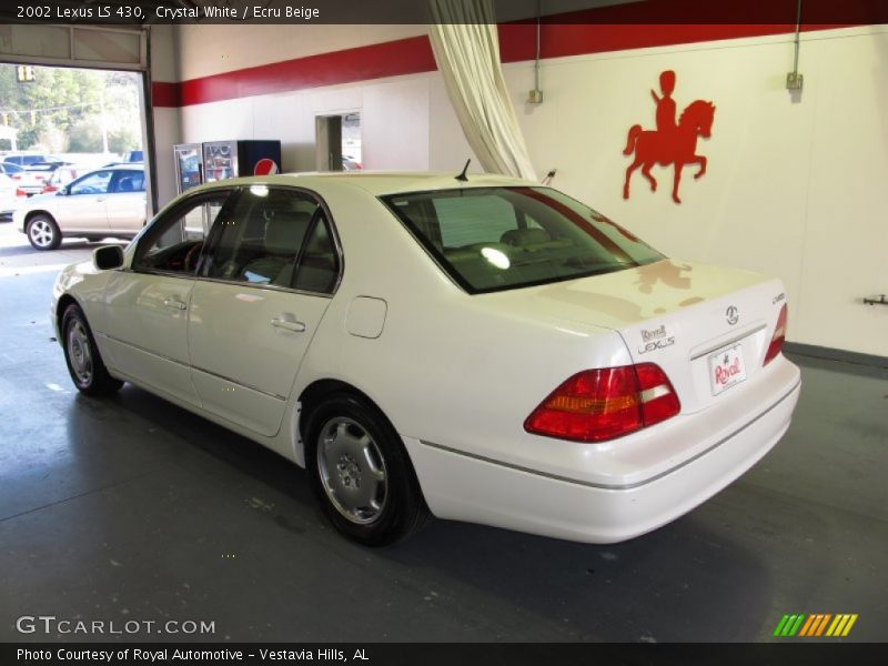 Crystal White / Ecru Beige 2002 Lexus LS 430
