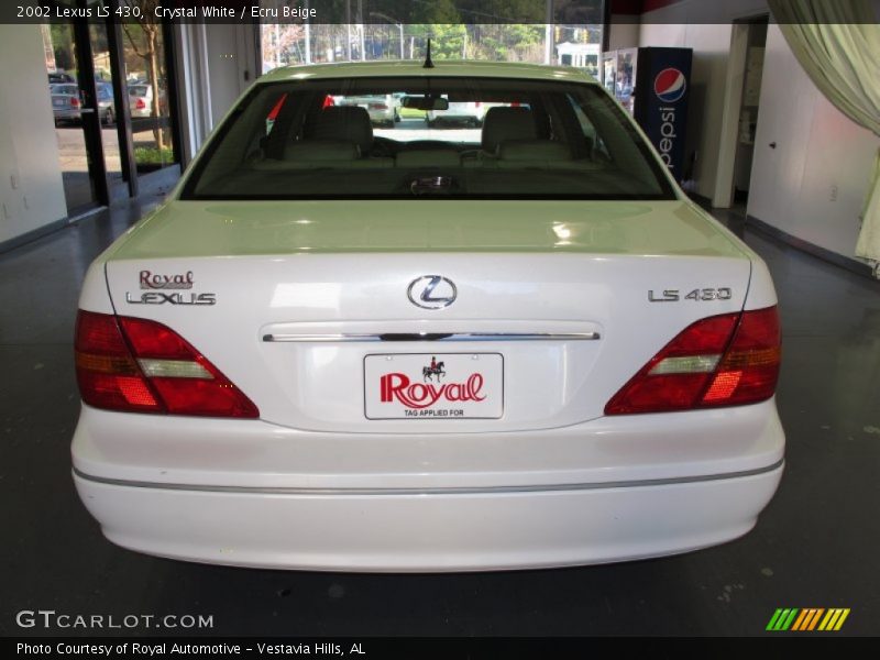 Crystal White / Ecru Beige 2002 Lexus LS 430