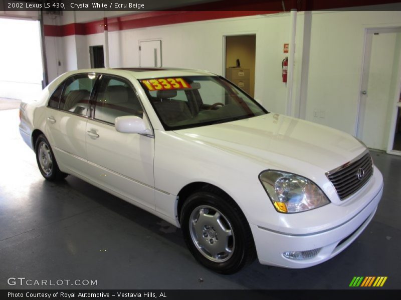 Crystal White / Ecru Beige 2002 Lexus LS 430