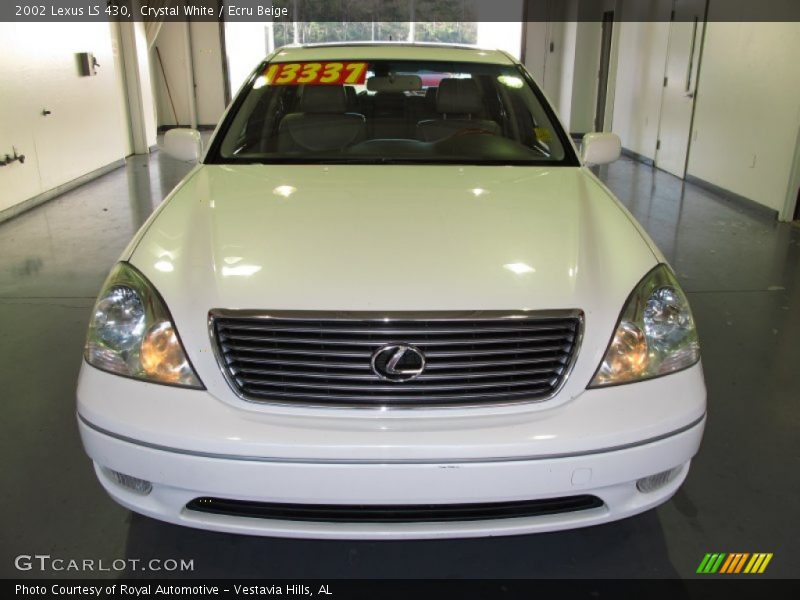 Crystal White / Ecru Beige 2002 Lexus LS 430