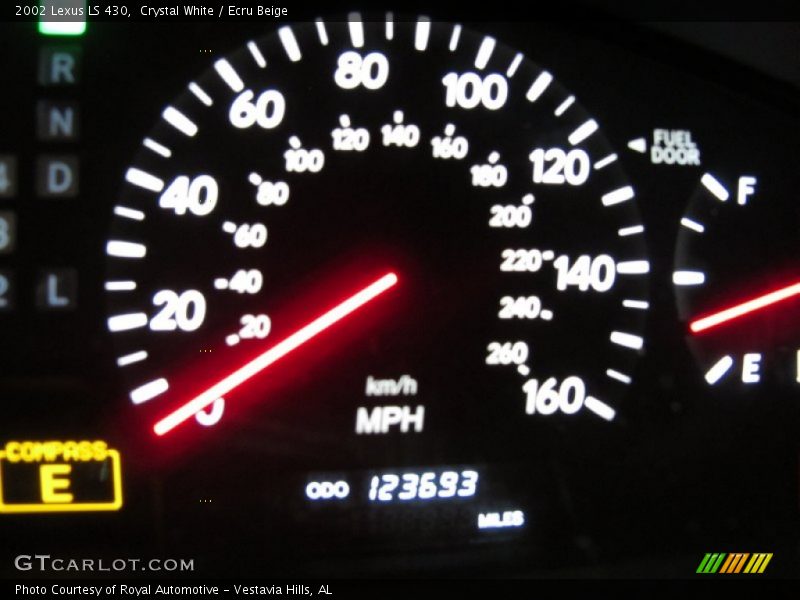 Crystal White / Ecru Beige 2002 Lexus LS 430