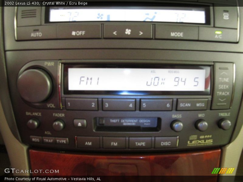 Crystal White / Ecru Beige 2002 Lexus LS 430