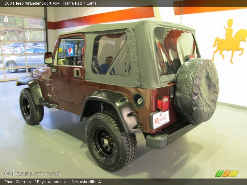 Flame Red / Camel 2001 Jeep Wrangler Sport 4x4