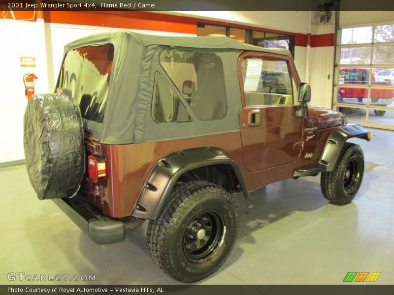 Flame Red / Camel 2001 Jeep Wrangler Sport 4x4
