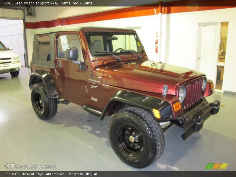 Flame Red / Camel 2001 Jeep Wrangler Sport 4x4