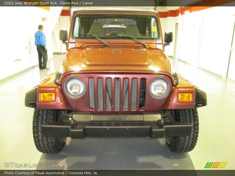 Flame Red / Camel 2001 Jeep Wrangler Sport 4x4