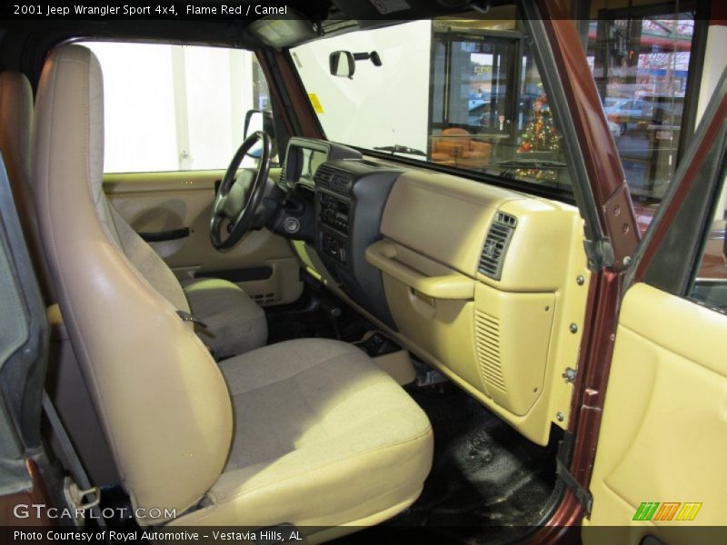 Flame Red / Camel 2001 Jeep Wrangler Sport 4x4