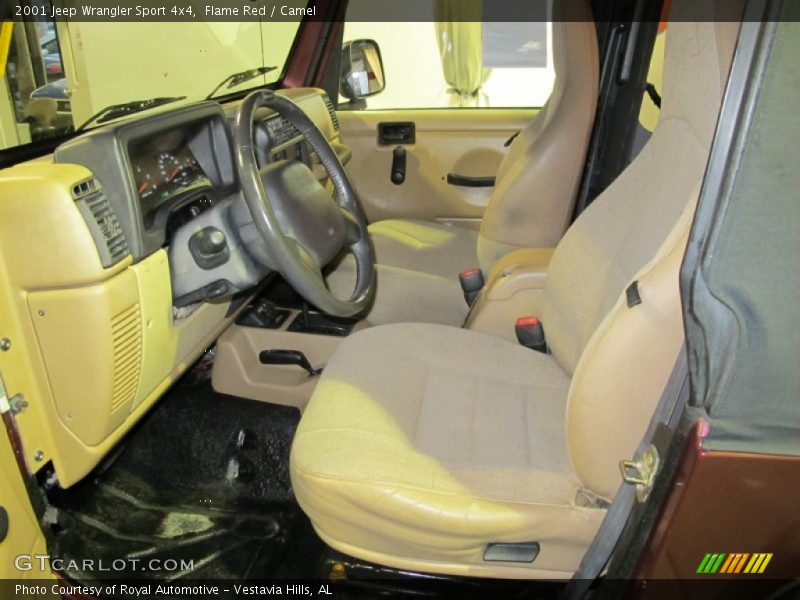 Flame Red / Camel 2001 Jeep Wrangler Sport 4x4