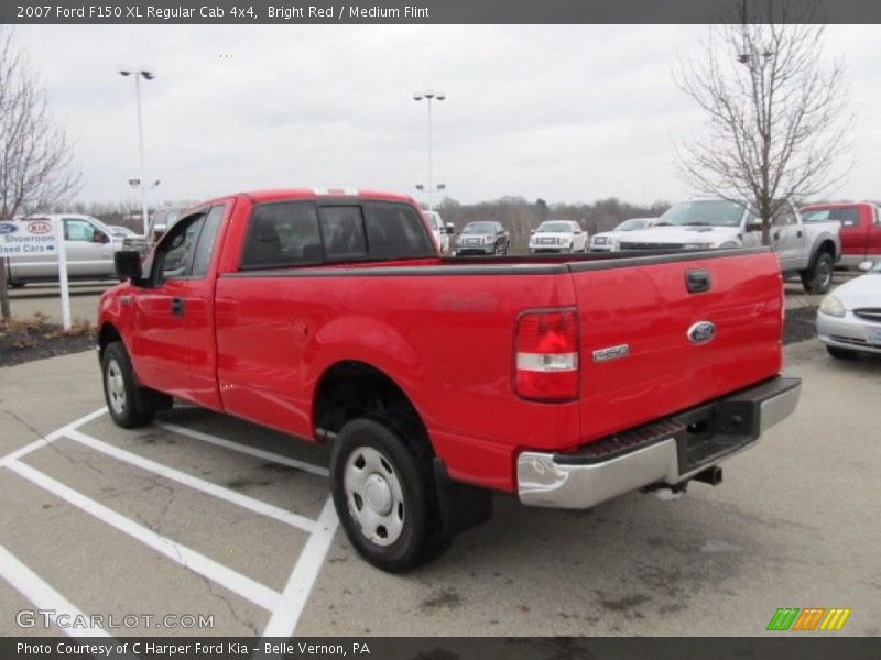 Bright Red / Medium Flint 2007 Ford F150 XL Regular Cab 4x4