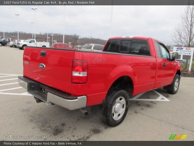 Bright Red / Medium Flint 2007 Ford F150 XL Regular Cab 4x4