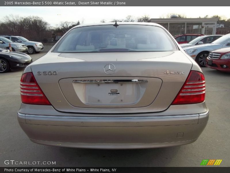 Desert Silver Metallic / Stone 2005 Mercedes-Benz S 500 4Matic Sedan