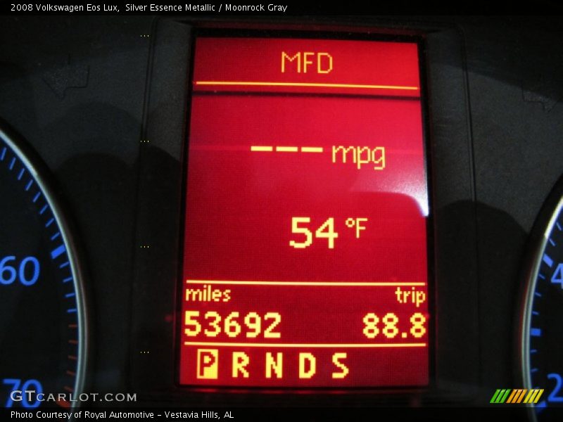 Silver Essence Metallic / Moonrock Gray 2008 Volkswagen Eos Lux