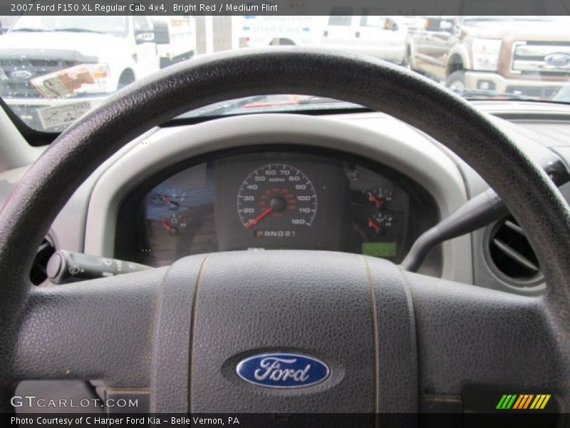 Bright Red / Medium Flint 2007 Ford F150 XL Regular Cab 4x4