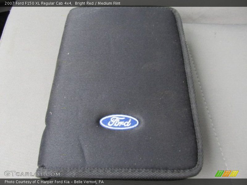 Bright Red / Medium Flint 2007 Ford F150 XL Regular Cab 4x4