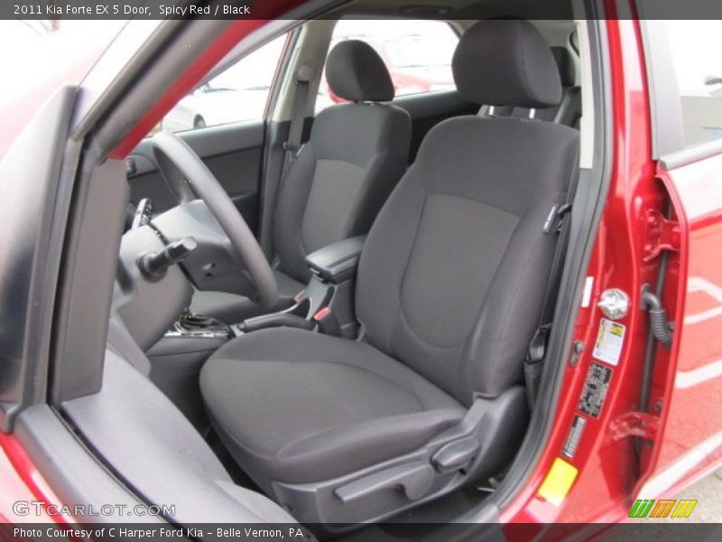  2011 Forte EX 5 Door Black Interior