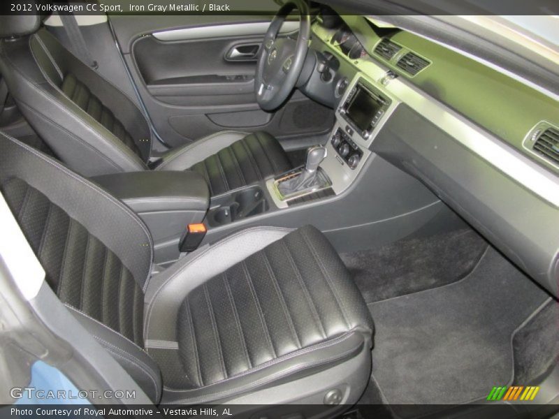 Iron Gray Metallic / Black 2012 Volkswagen CC Sport