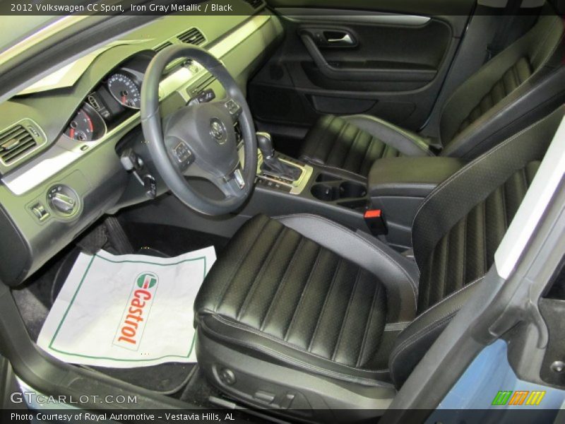 Iron Gray Metallic / Black 2012 Volkswagen CC Sport