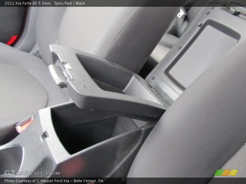 Spicy Red / Black 2011 Kia Forte EX 5 Door