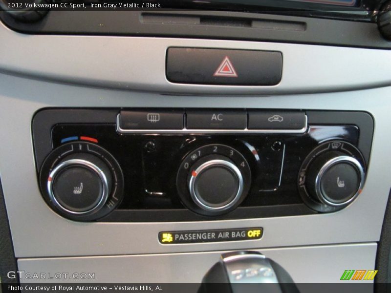 Iron Gray Metallic / Black 2012 Volkswagen CC Sport