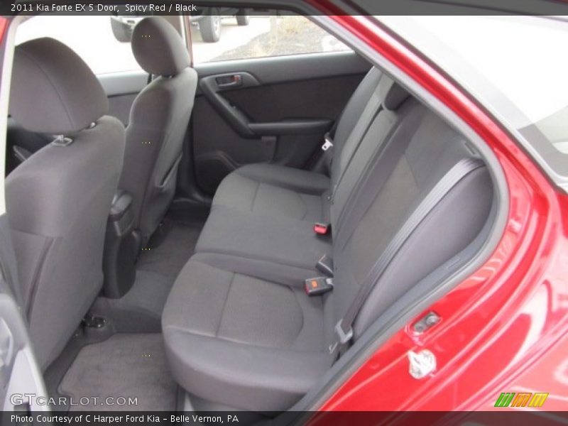 Spicy Red / Black 2011 Kia Forte EX 5 Door