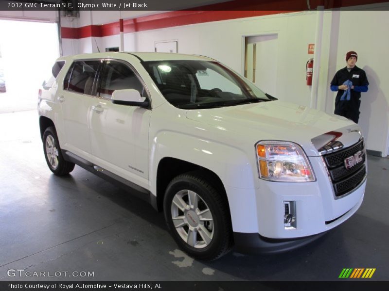 Olympic White / Jet Black 2012 GMC Terrain SLE