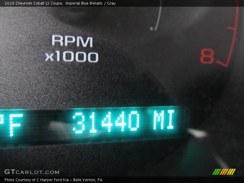Imperial Blue Metallic / Gray 2010 Chevrolet Cobalt LS Coupe