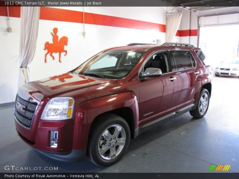 Merlot Jewel Metallic / Jet Black 2012 GMC Terrain SLT