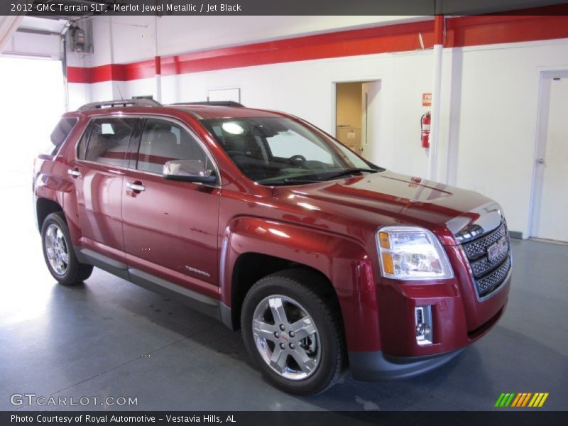 Merlot Jewel Metallic / Jet Black 2012 GMC Terrain SLT