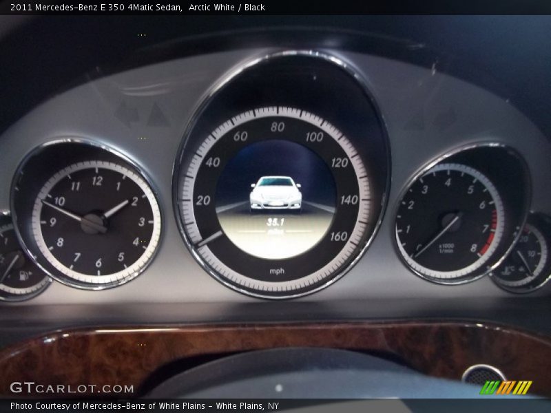 Arctic White / Black 2011 Mercedes-Benz E 350 4Matic Sedan