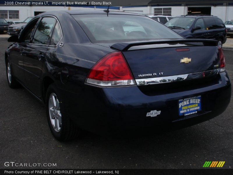 Imperial Blue Metallic / Ebony Black 2008 Chevrolet Impala LT