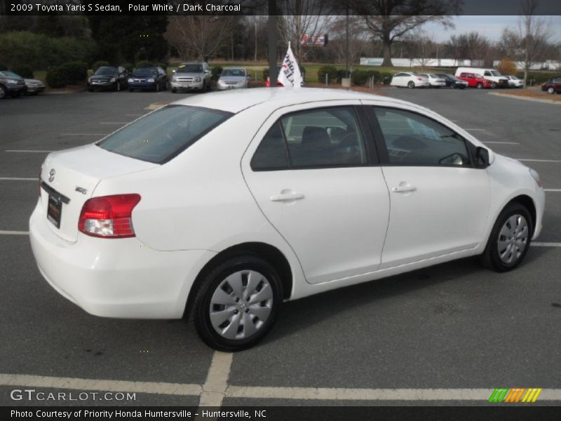Polar White / Dark Charcoal 2009 Toyota Yaris S Sedan