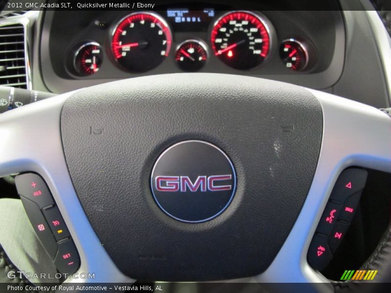 Quicksilver Metallic / Ebony 2012 GMC Acadia SLT