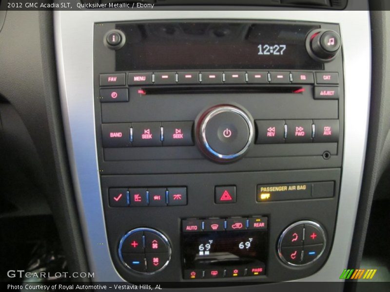 Quicksilver Metallic / Ebony 2012 GMC Acadia SLT