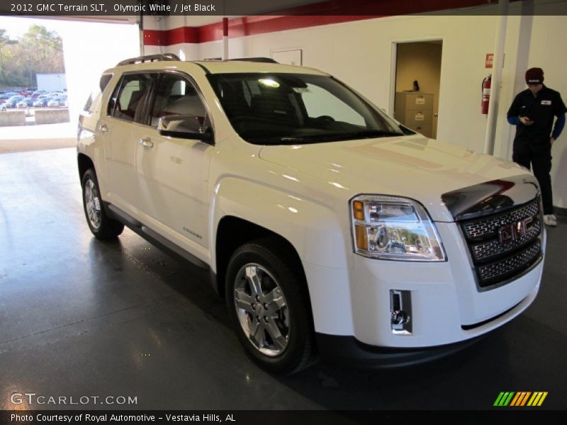 Olympic White / Jet Black 2012 GMC Terrain SLT
