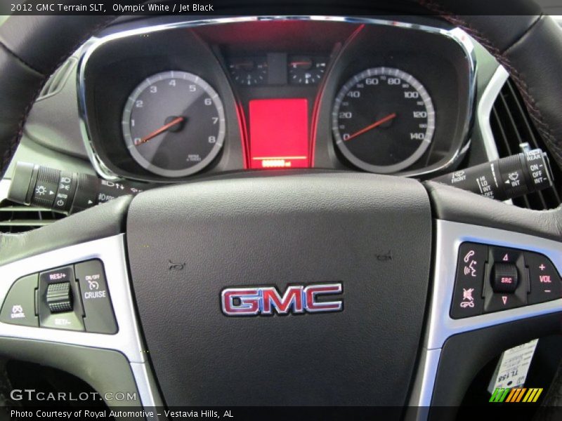 Olympic White / Jet Black 2012 GMC Terrain SLT