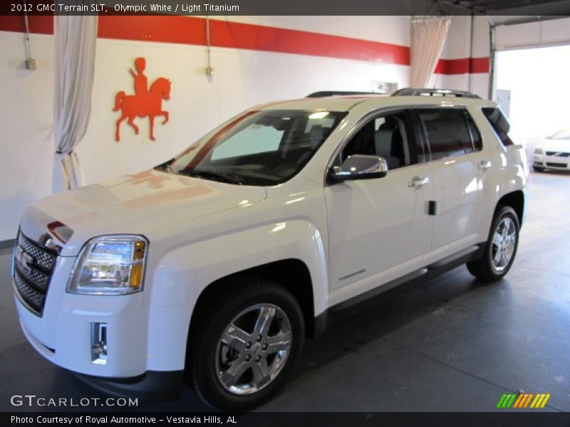 Olympic White / Light Titanium 2012 GMC Terrain SLT