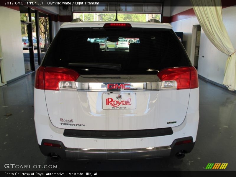 Olympic White / Light Titanium 2012 GMC Terrain SLT